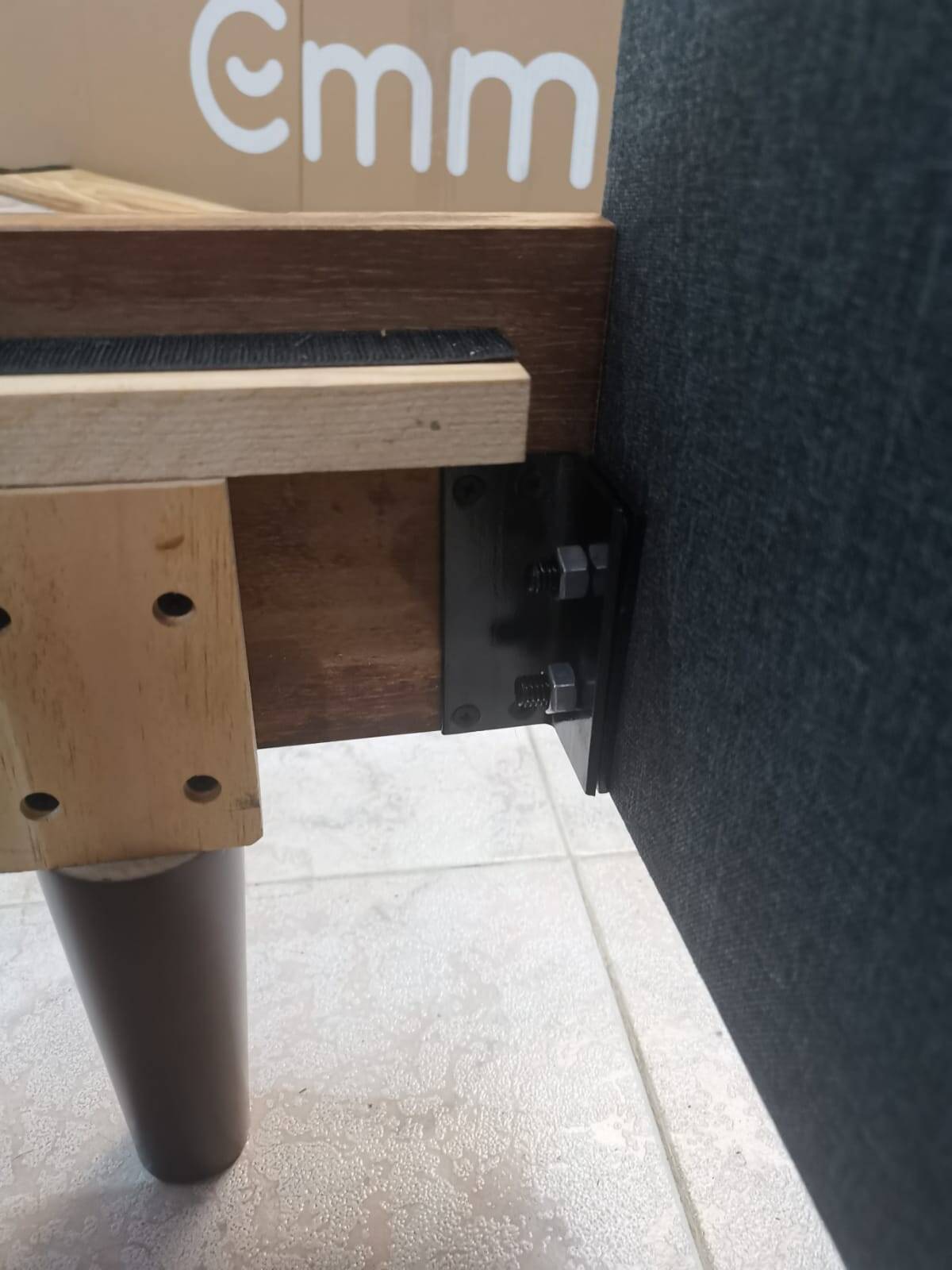 cama emma wooden cabecera ensamblado